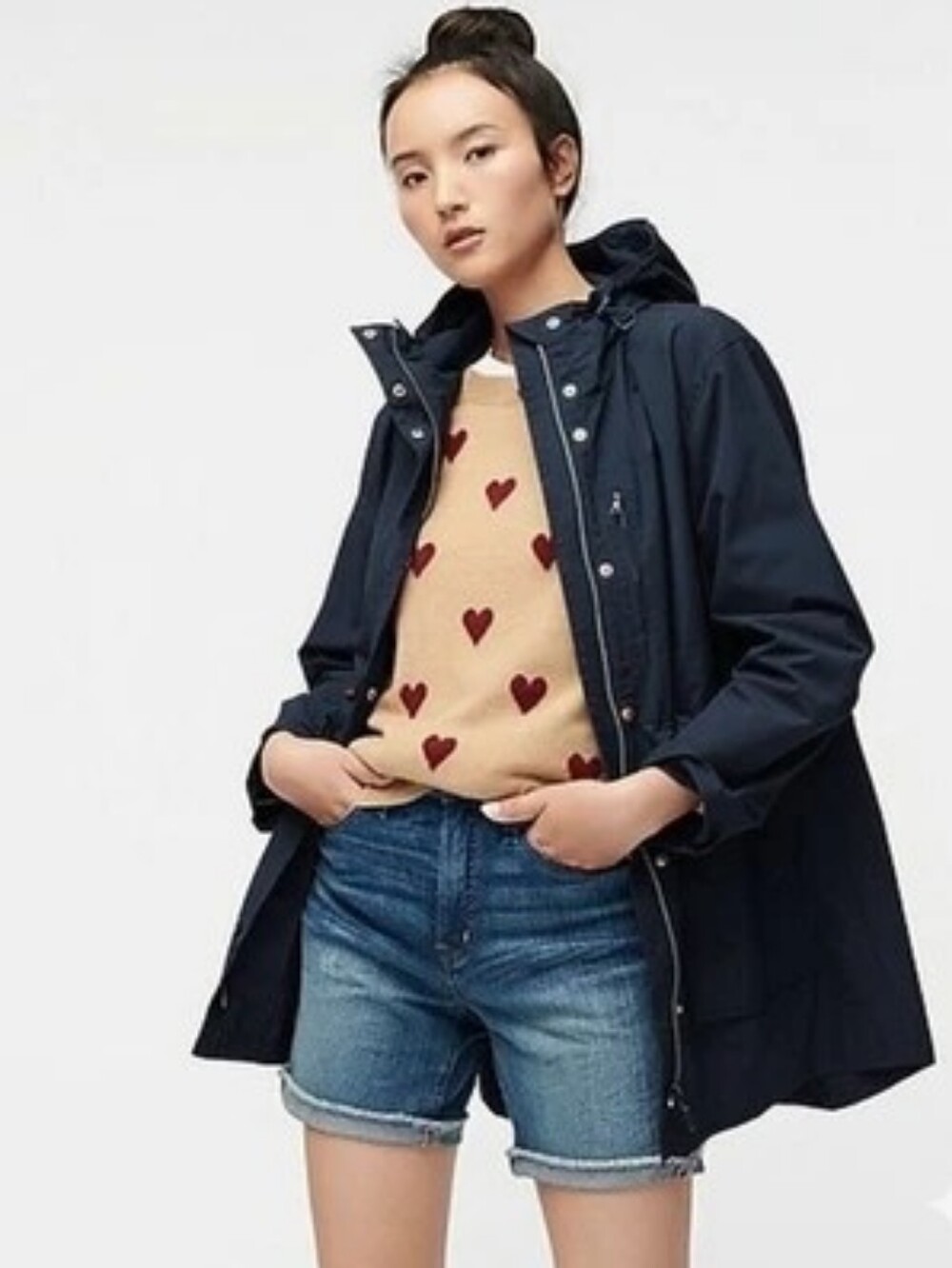 Like New JCREW Perfect Lightweight Jacket Navy Blue M Worn 1x!